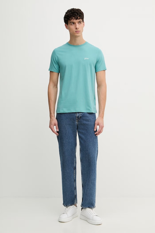 Guess t-shirt PIMA M4GI70.KC9X0 turkusowy SS26