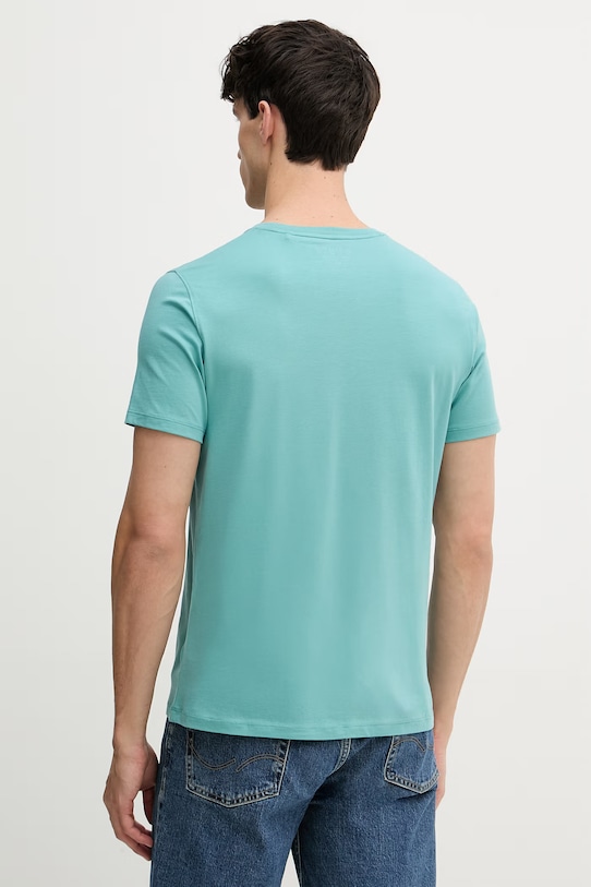 Odzież Guess t-shirt PIMA M4GI70.KC9X0 turkusowy