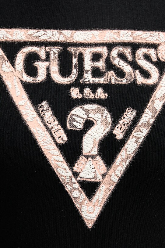 Памучна тениска Guess черен M5GI06.I3Z14