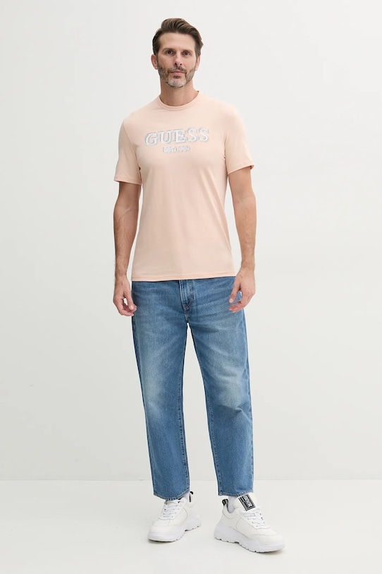 Guess tricou din bumbac M5GI07.I3Z14 portocaliu SS25