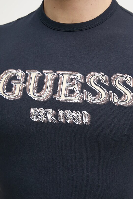 Guess t-shirt bawełniany M5GI07.I3Z14 granatowy