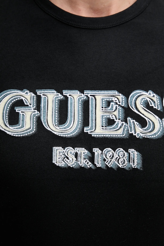 Guess t-shirt bawełniany M5GI07.I3Z14 czarny