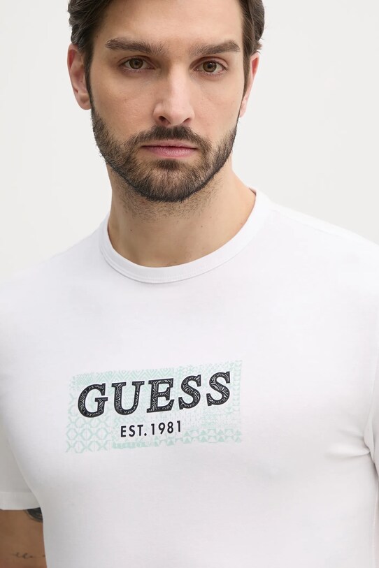 Guess tricou alb M5GI19.J1314