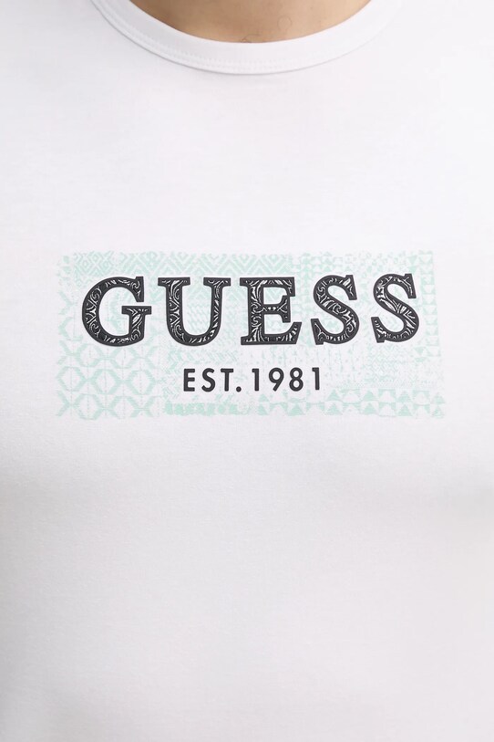 Guess tricou M5GI19.J1314 alb
