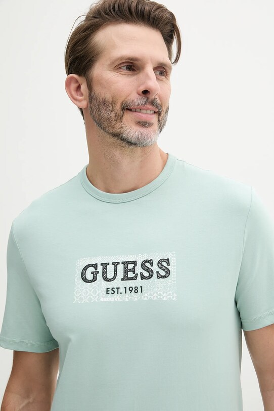 Guess tricou verde M5GI19.J1314