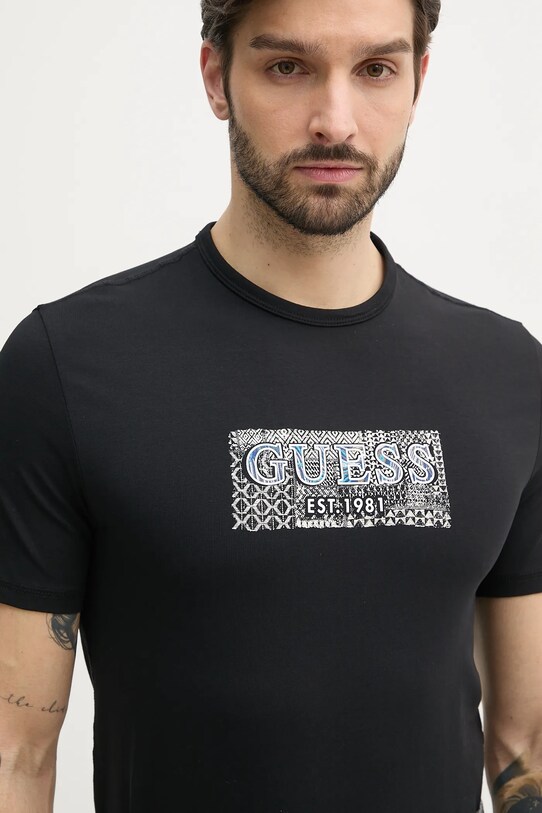 Guess tricou negru M5GI19.J1314