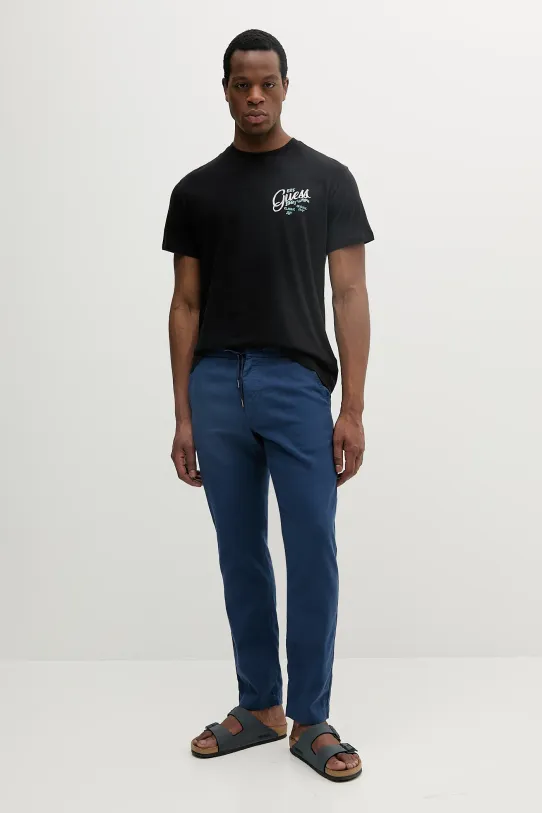 Guess t-shirt z domieszką lnu M5GI21.KCT41 czarny SS25