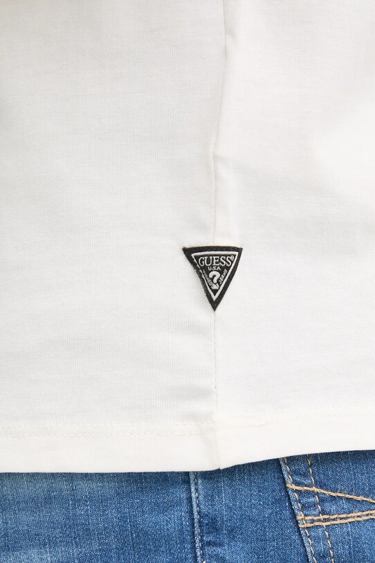 Guess t-shirt bawełniany M5GI33.KBW41 beżowy