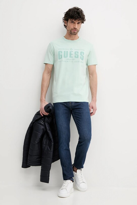 Guess t-shirt in cotone M5GI27.KBW41 verde SS25