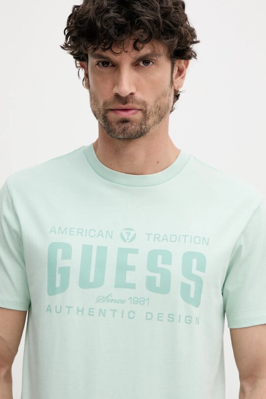 Guess t-shirt in cotone verde M5GI27.KBW41