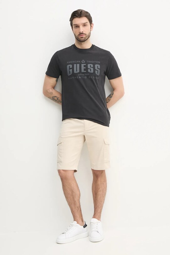 Хлопковая футболка Guess M5GI27.KBW41 чёрный SS25