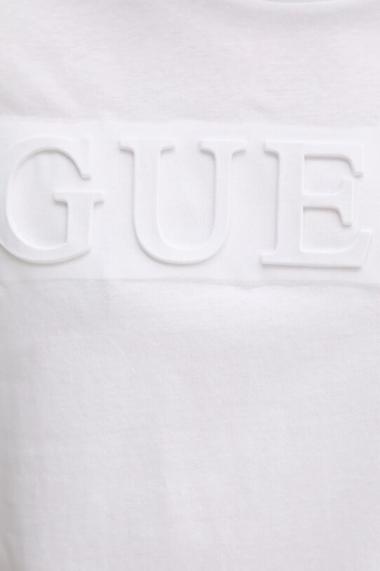 Памучна тениска Guess бял M4PI0E.K8HM4