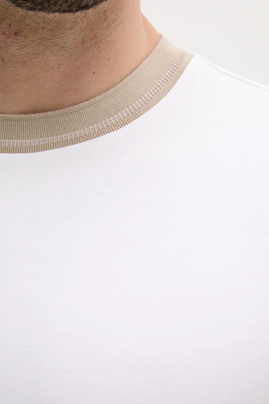 Bavlněné tričko BOSS 50531793 bílá