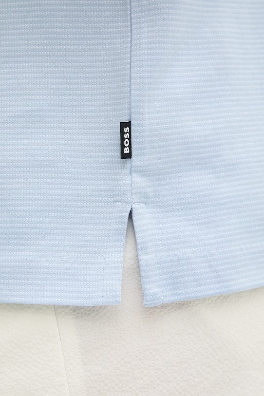 Хлопковая футболка BOSS 50534030 голубой