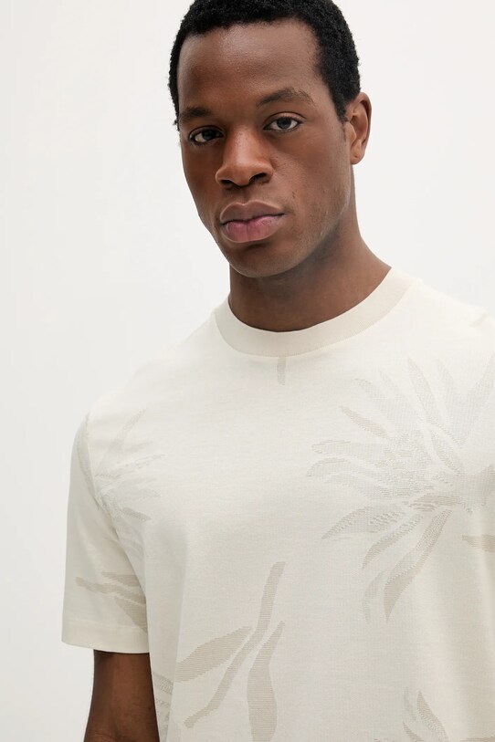 BOSS tricou din bumbac bej 50536757