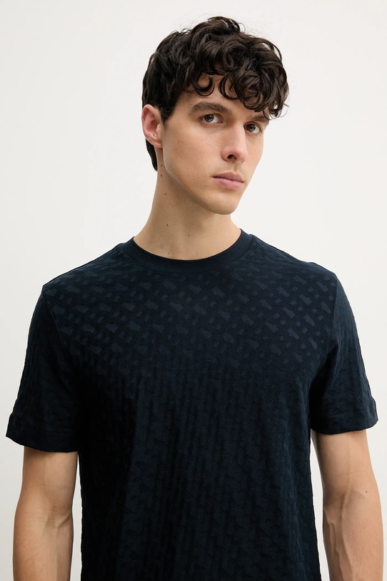 Îmbrăcăminte BOSS tricou din bumbac 50537131 bleumarin