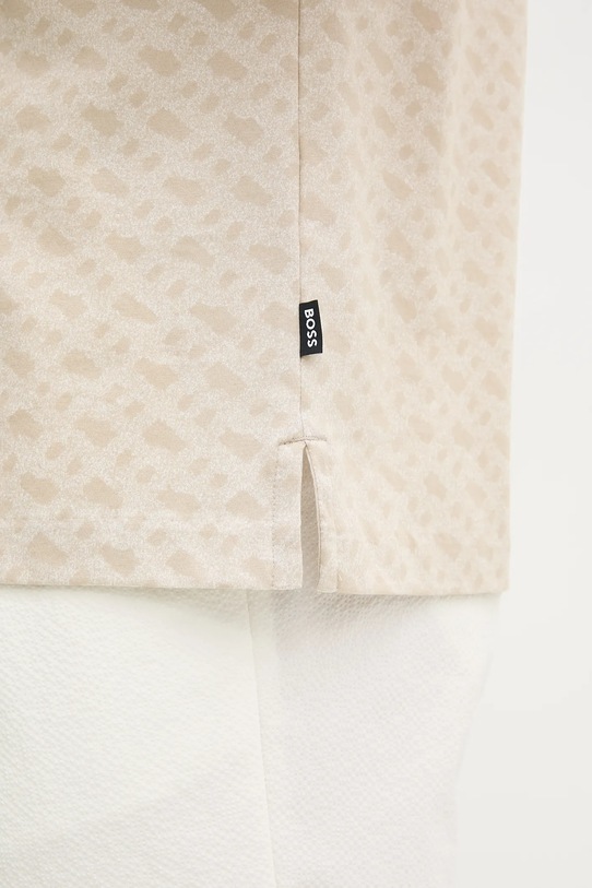 Bavlnené tričko BOSS 50539303 béžová