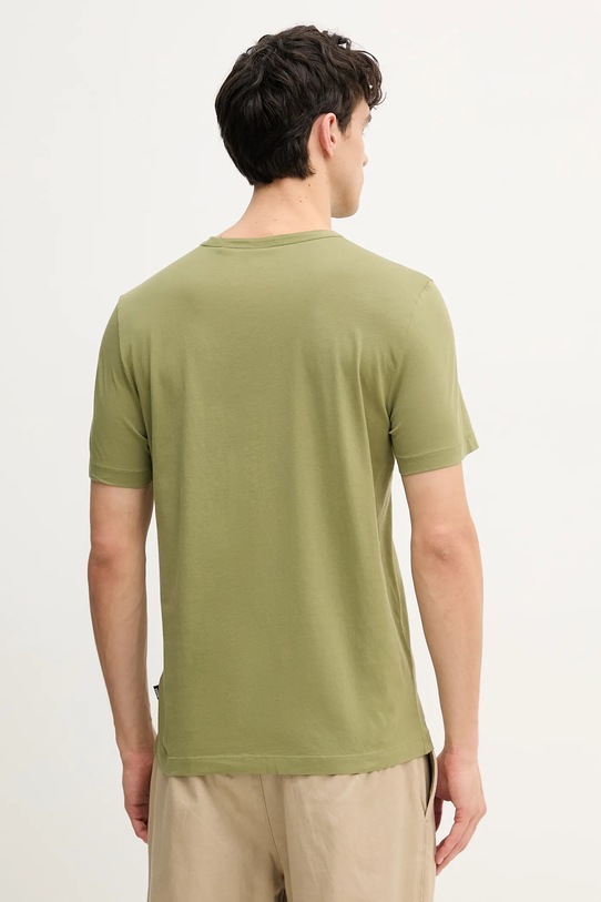 BOSS t-shirt bawełniany 50539831 zielony SS25