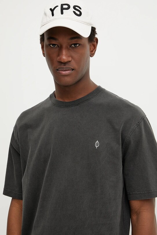 Samsoe Samsoe t-shirt bawełniany SAWANDERING szary U25100024