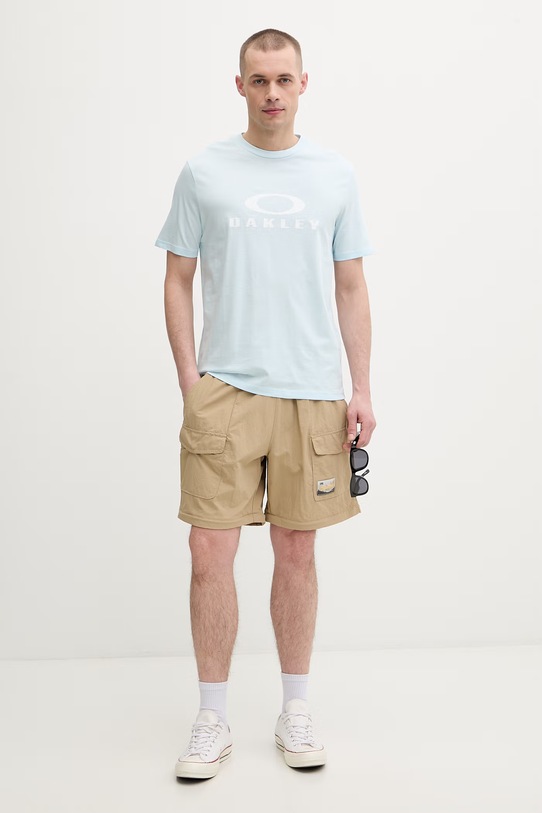 Oakley t-shirt męski bawełniany BARK 2.0 FOA402167 niebieski SS26