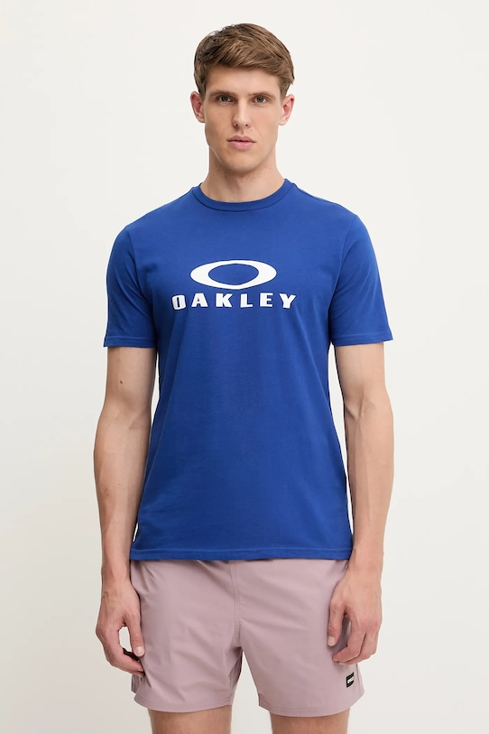 Oakley t-shirt bawełniany BARK 2.0 nadruk niebieski FOA402167