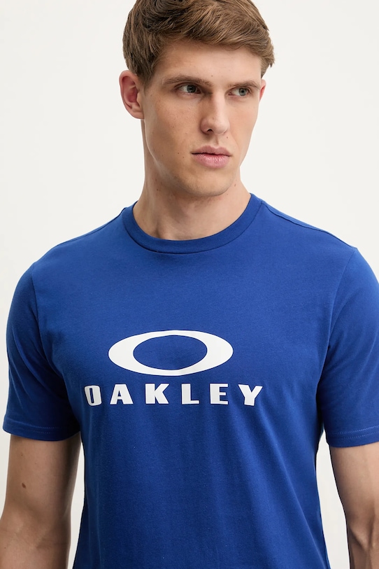 Oakley t-shirt bawełniany BARK 2.0 niebieski FOA402167