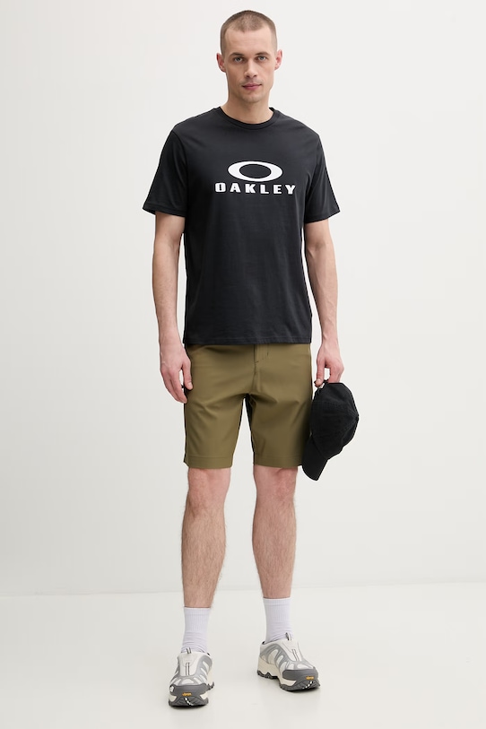 Oakley t-shirt męski bawełniany BARK 2.0 FOA402167 czarny SS26