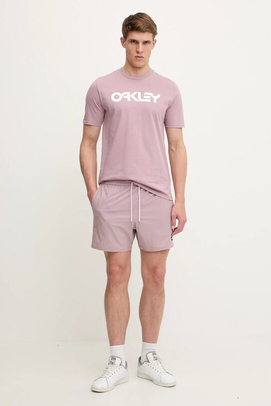 Oakley t-shirt in cotone MARK II FOA404011 rosa SS25