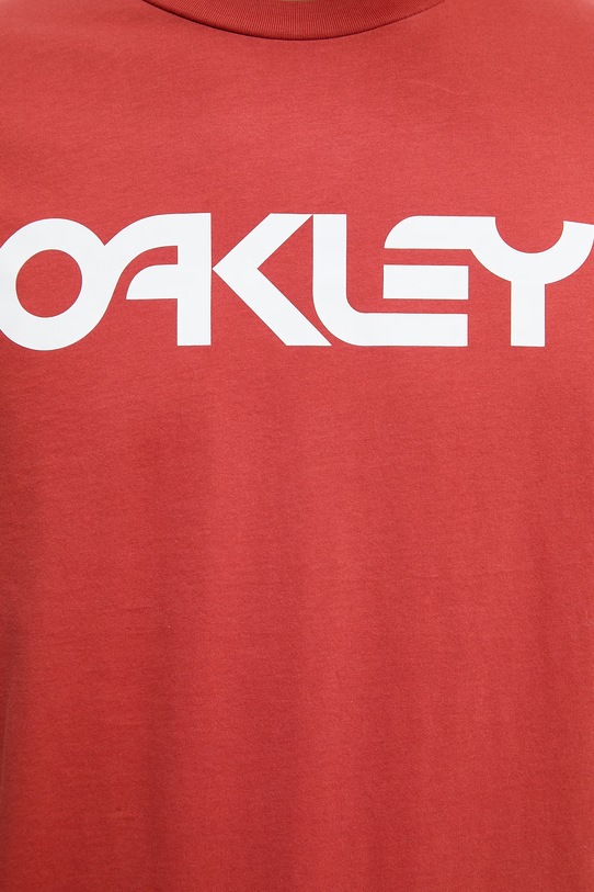 Oakley t-shirt męski bawełniany MARK II FOA404011 czerwony