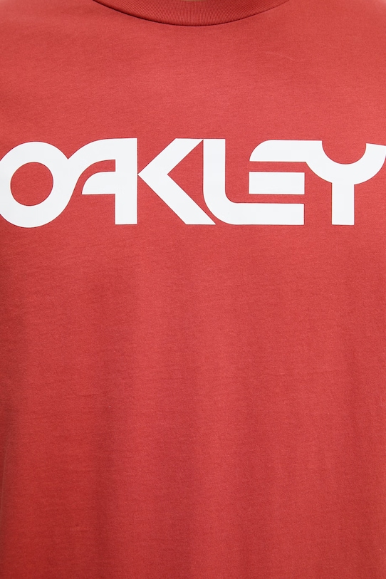 Oakley t-shirt męski bawełniany MARK II FOA404011 czerwony