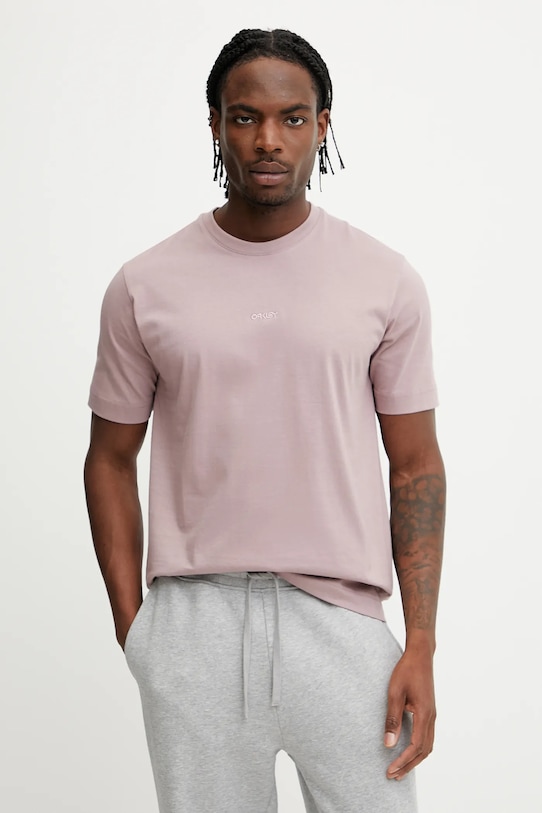 Odzież Oakley t-shirt bawełniany REPEATED FOA406852 różowy