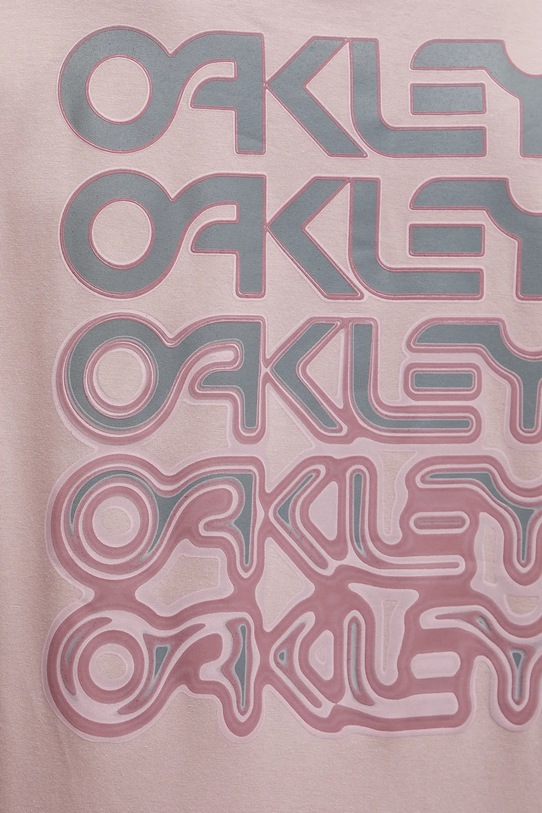 Oakley t-shirt bawełniany REPEATED FOA406852 różowy