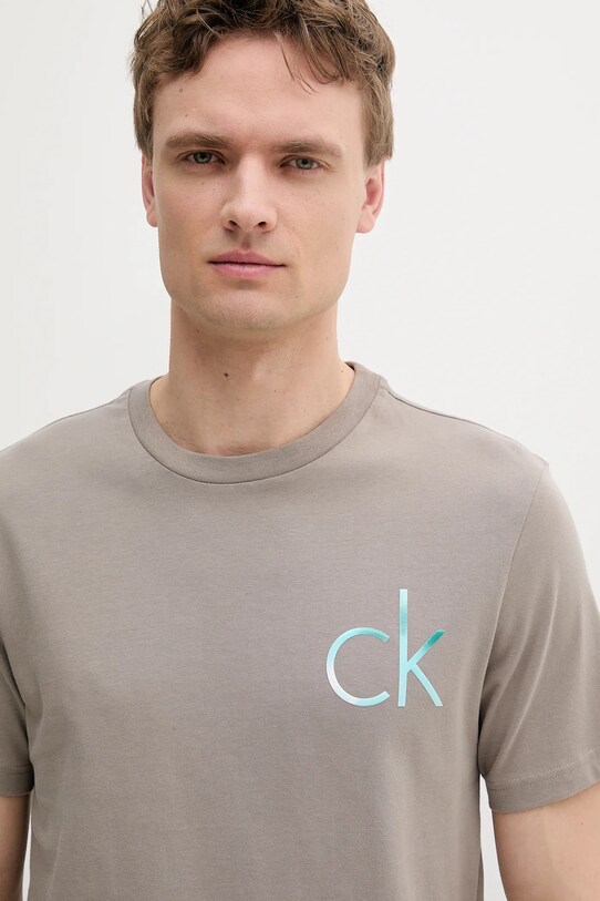 Одяг Бавовняна футболка Calvin Klein K10K114146 бежевий