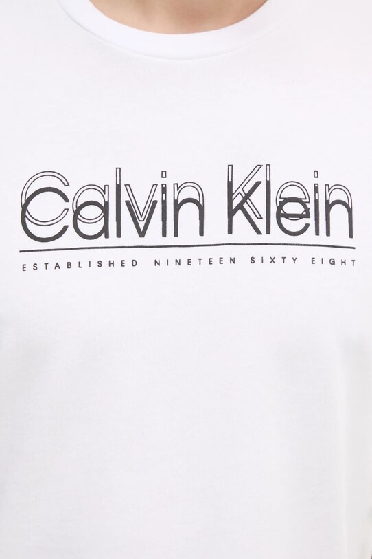 Calvin Klein t-shirt in cotone K10K114149 bianco