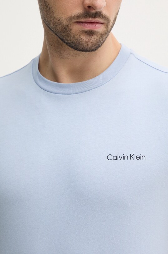Хлопковая футболка Calvin Klein K10K114152 голубой