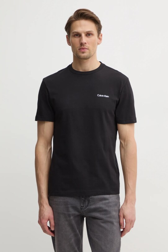 Одяг Бавовняна футболка Calvin Klein K10K114152 чорний