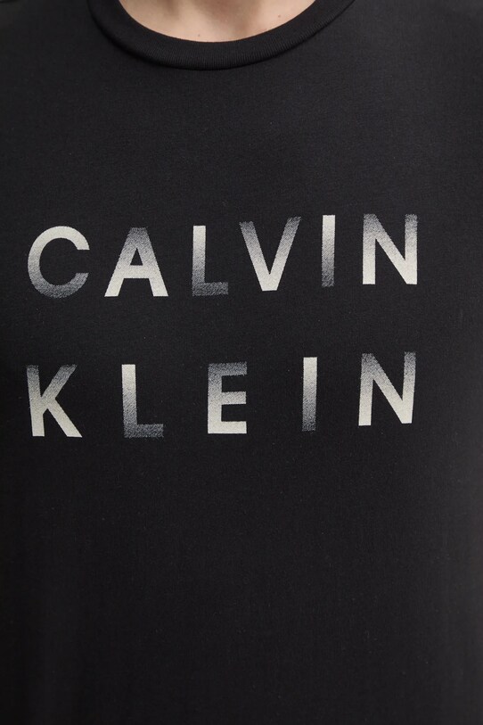 Хлопковая футболка Calvin Klein K10K114156 чёрный