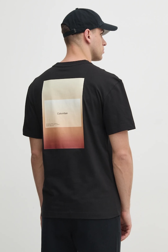 Îmbrăcăminte Calvin Klein tricou din bumbac K10K114158 negru