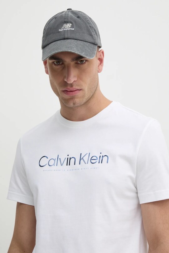 Бавовняна футболка Calvin Klein білий K10K114162