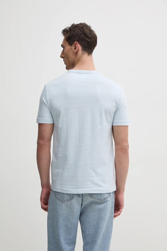 Одяг Бавовняна футболка Calvin Klein K10K114163 блакитний