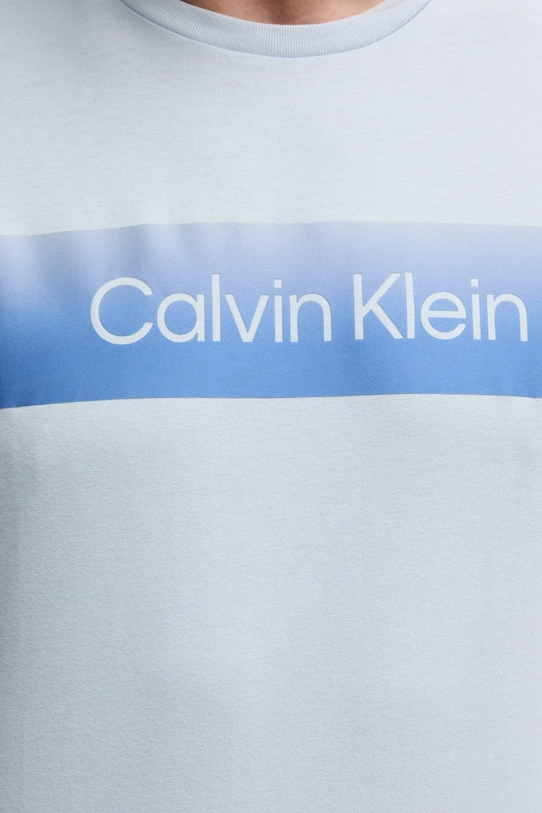 Calvin Klein t-shirt bawełniany K10K114163 niebieski
