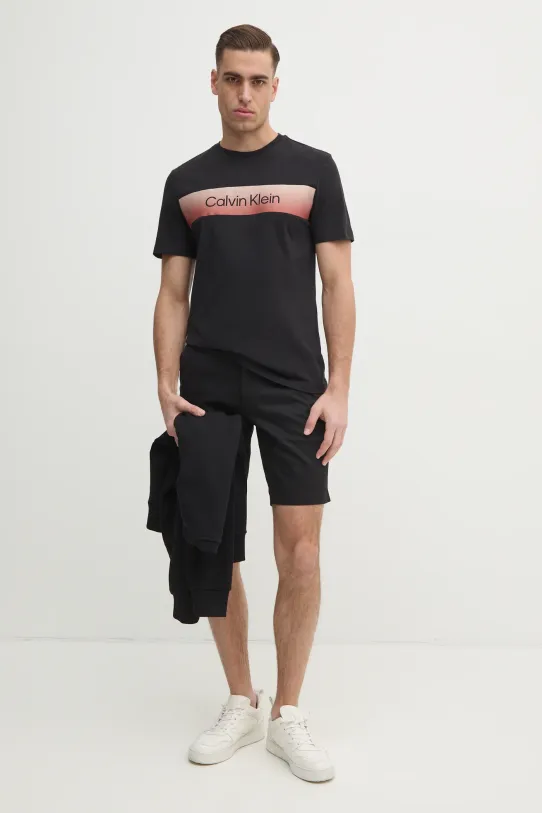 Calvin Klein tricou din bumbac K10K114163 negru SS25