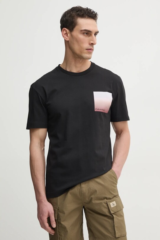 Одежда Хлопковая футболка Calvin Klein K10K114164 чёрный