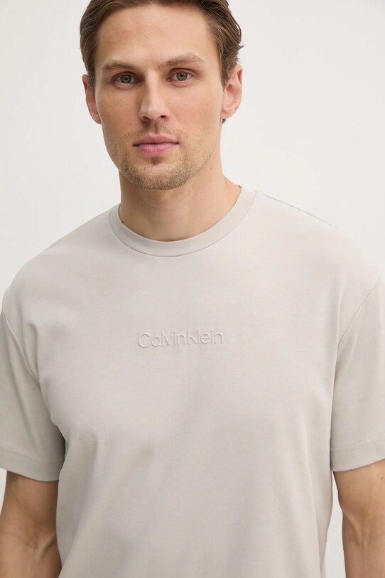 Bavlnené tričko Calvin Klein K10K114167 sivá