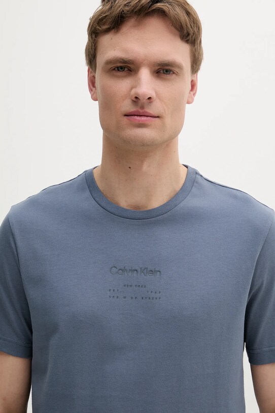 Îmbrăcăminte Calvin Klein tricou din bumbac K10K114172 albastru