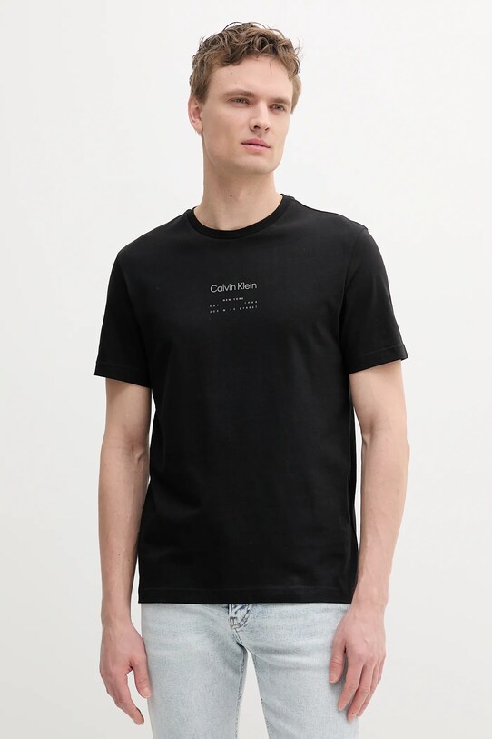 Calvin Klein tricou din bumbac print negru K10K114172
