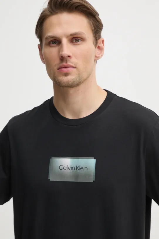 Calvin Klein t-shirt bawełniany czarny K10K114174