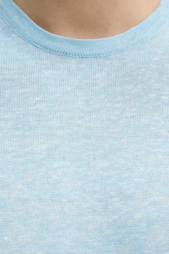 Plátěné tričko Calvin Klein K10K114459 modrá