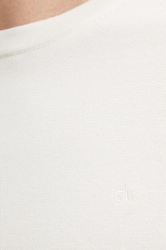Памучен пуловер Calvin Klein K10K114485 бежов