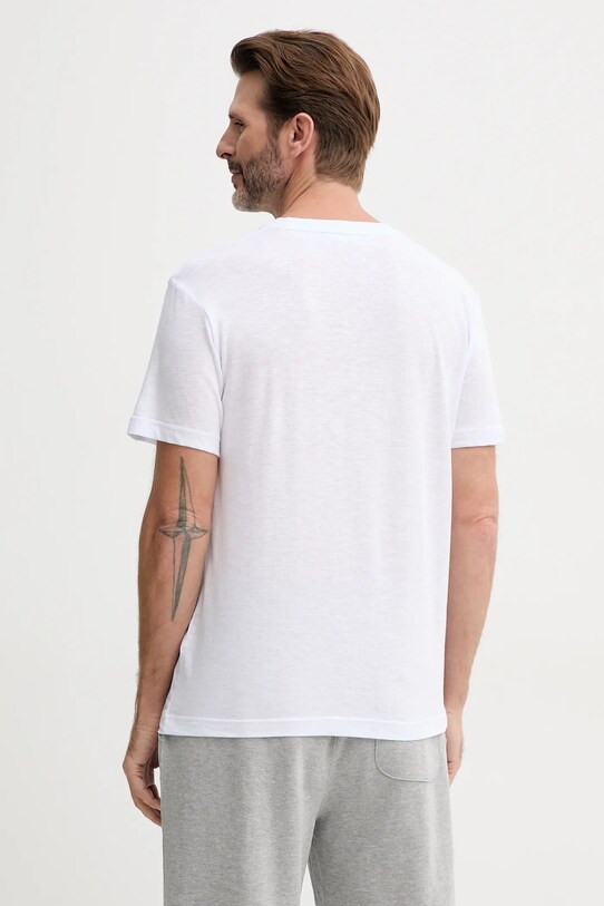 Ruházat Calvin Klein póló vászonkeverékből KM0KM01138 fehér